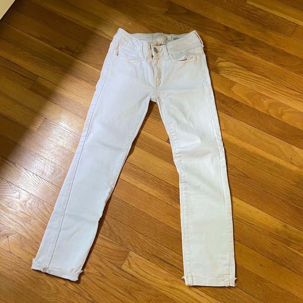 super stretch white jeans🥰💘